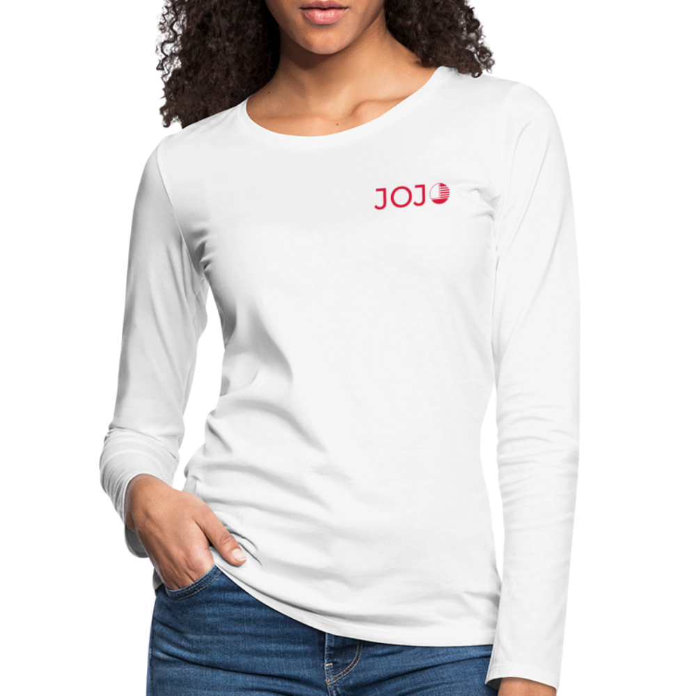 Frauen Premium Langarmshirt - weiß