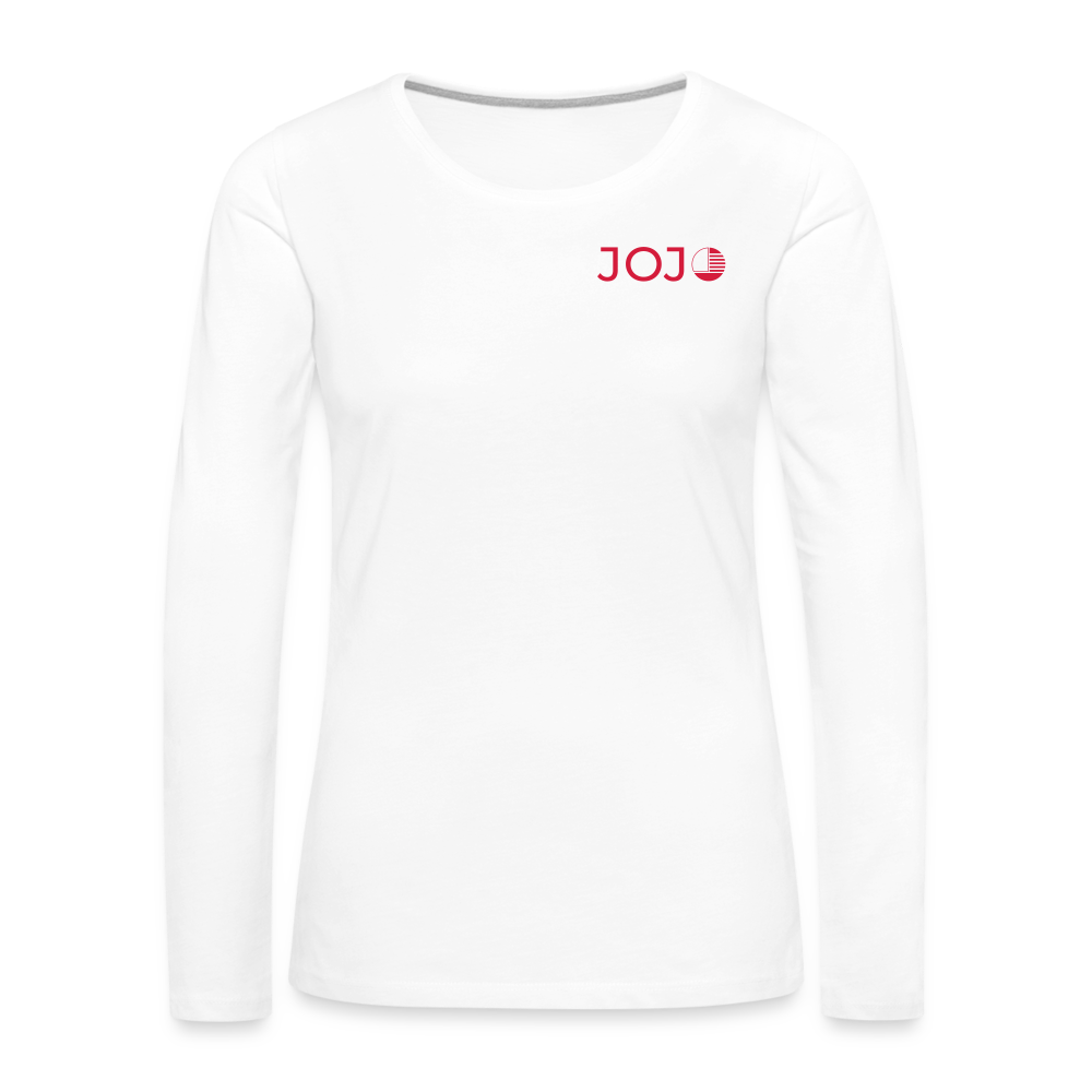 Frauen Premium Langarmshirt - weiß