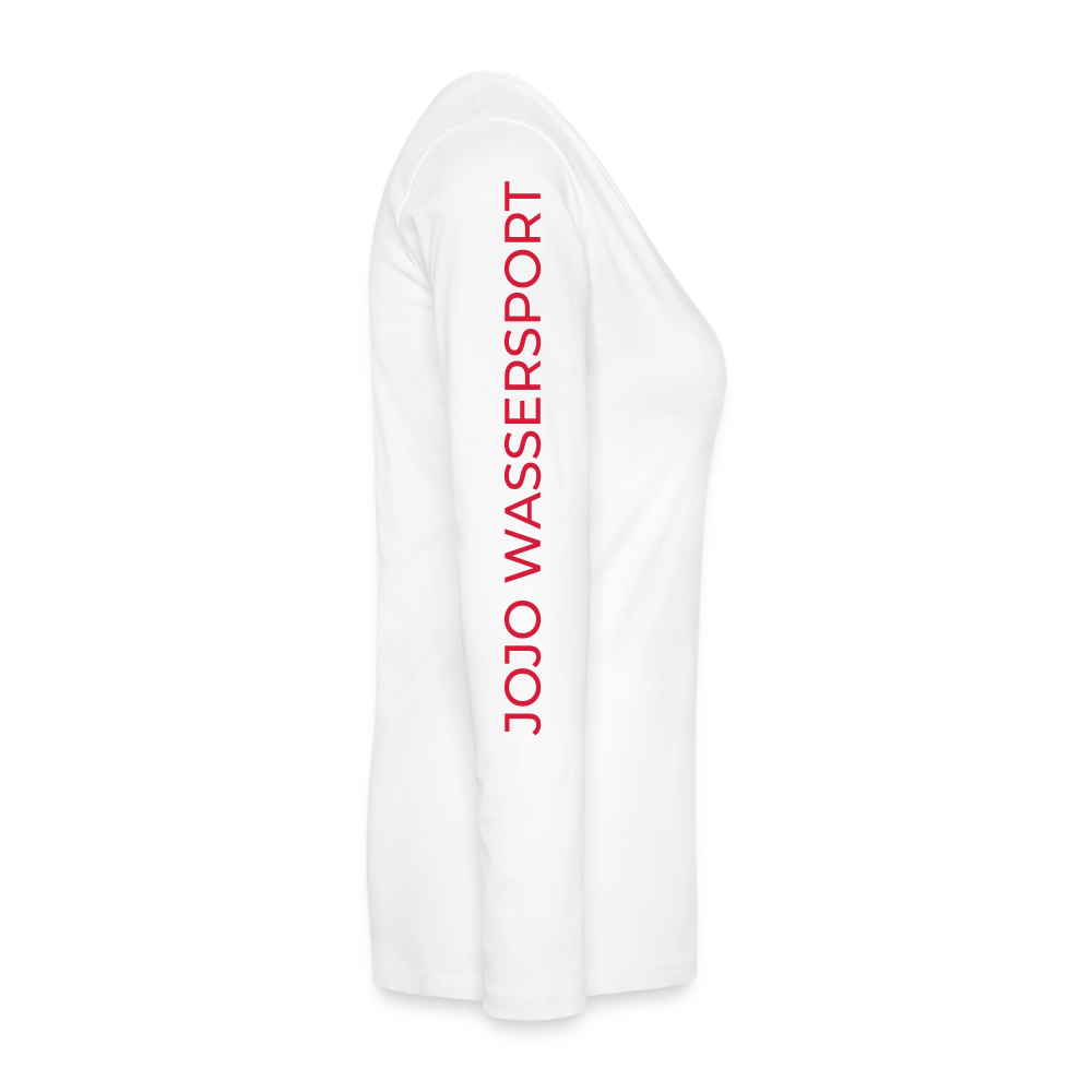 Frauen Premium Langarmshirt - weiß