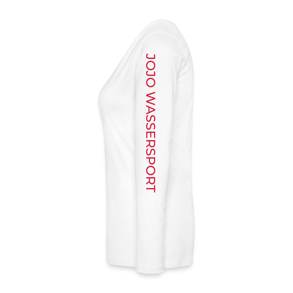 Frauen Premium Langarmshirt - weiß