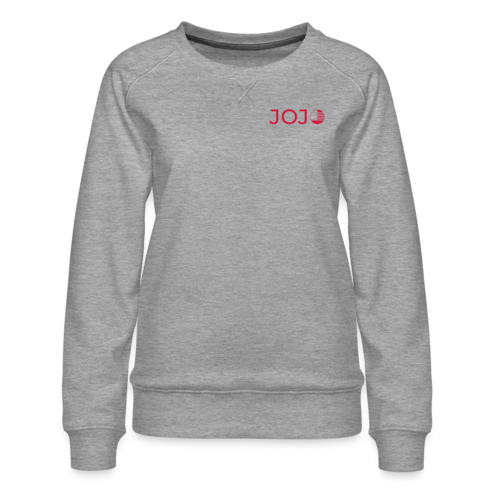 Frauen Premium Pullover - Grau meliert