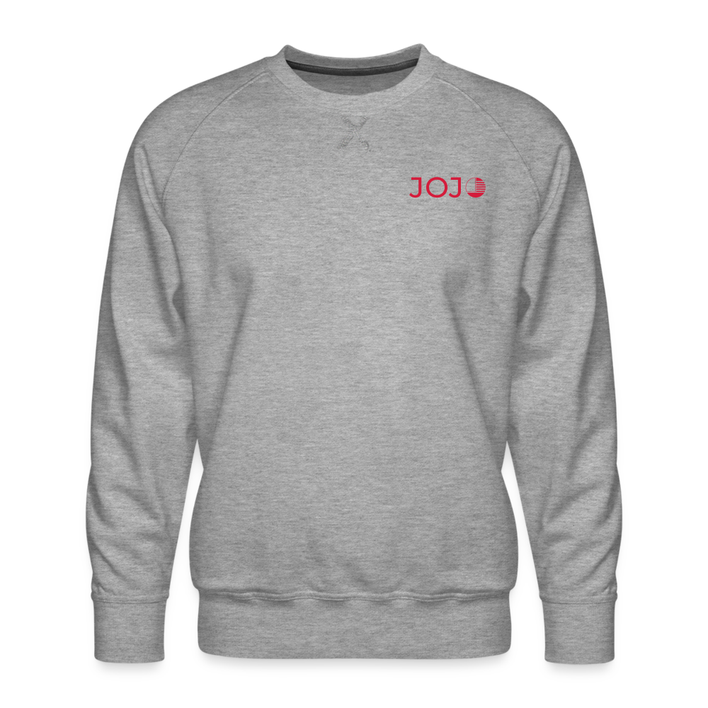 Männer Premium Pullover - Grau meliert